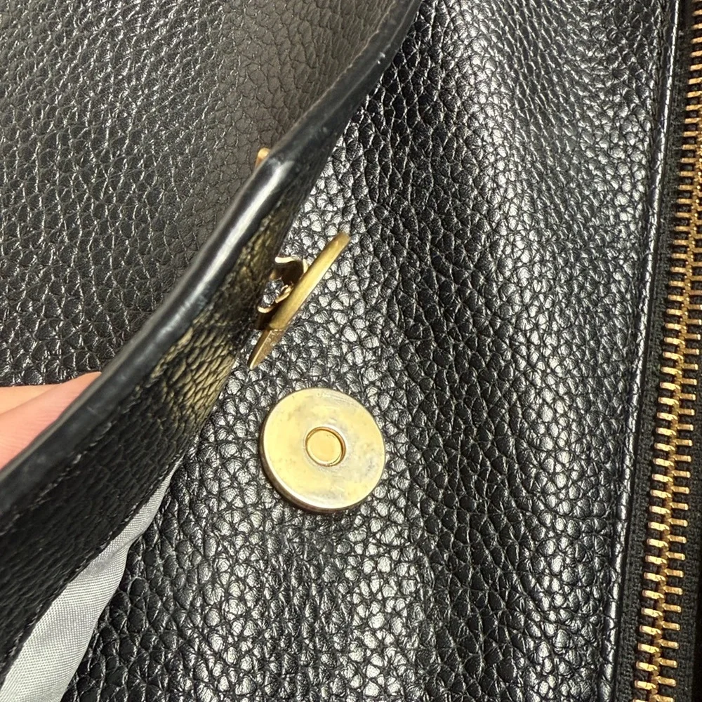 🖤Freshly Picked Black Leather Diaper Bag Backpack